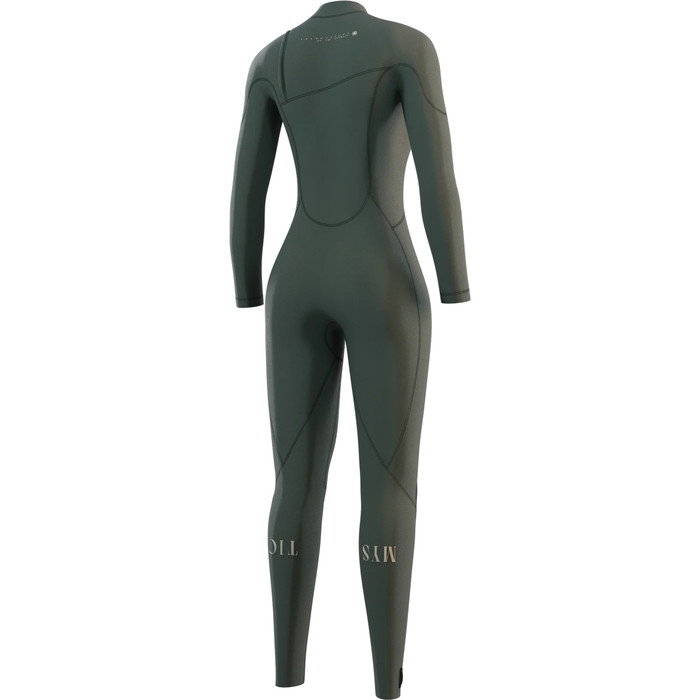 2023 Mystic Womens The One 4/3mm GBS Zipfree Wetsuit 35000.230122 - Dark Olive